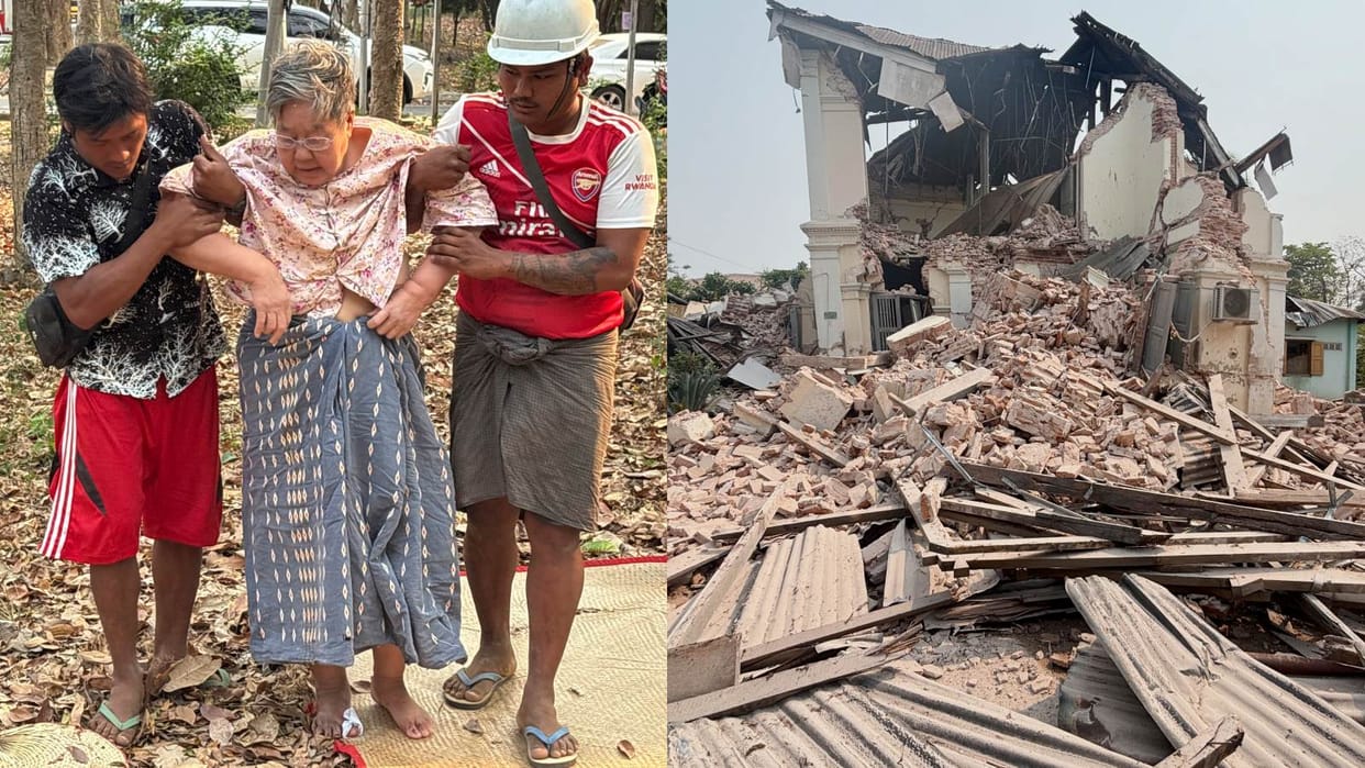 Myanmar Earthquake casualties rescue opetarion Updates richter scale magnitude bangkok bhukamp