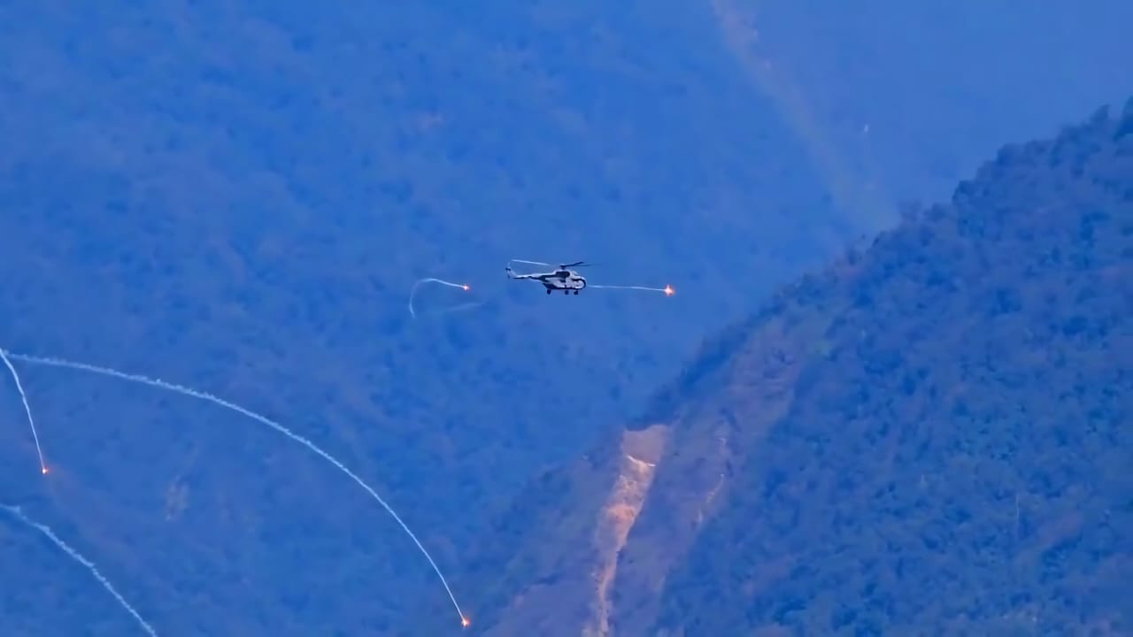 Indian Army conducted a Tri-Service Integrated Multi-Domain Warfare Exercise in the Eastern Theatre, Arunachal