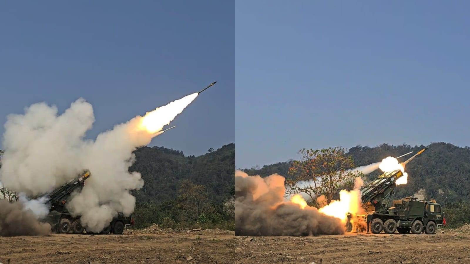 Indian Army conducted a Tri-Service Integrated Multi-Domain Warfare Exercise in the Eastern Theatre, Arunachal
