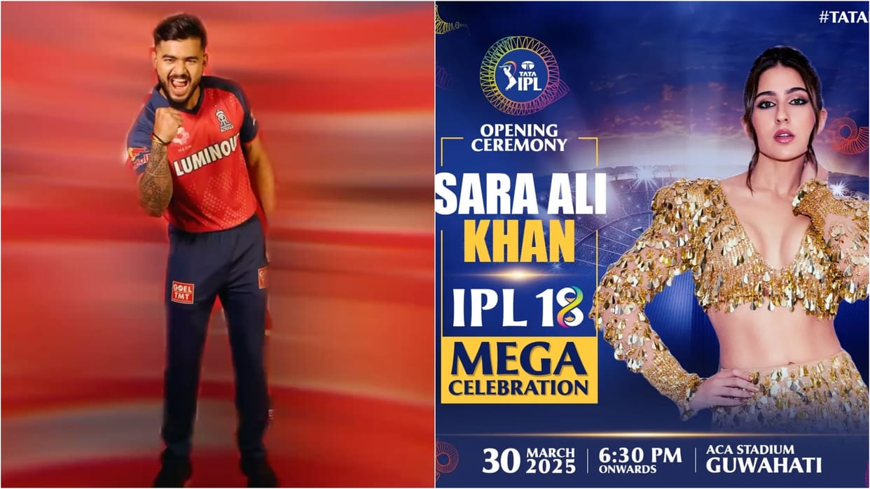 Users Make Funny Meme On Riyan Parag, Before Sara Ali Khan Performance During Rajasthan Royals Match In IPL