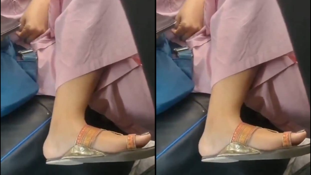 Woman spits on cab driver's face for being seven minutes late abuses him a lot Video goes viral