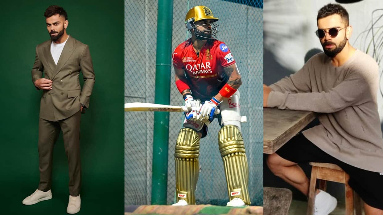 ipl 2025 today match RCB vs CSK RCB team player Virat Kohli stylish and best looks