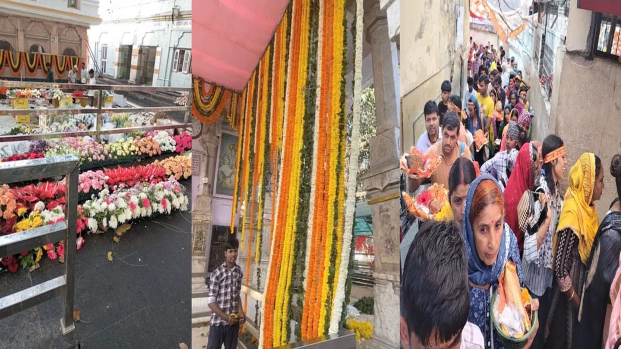 Chaitra Navratri starts from March 30, Shaktipeeths decorated with flowers, know the auspicious time for Ghata