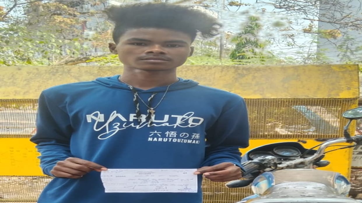 CG: The youth made a video of bike stunt and uploaded it on social media, then the traffic police took action