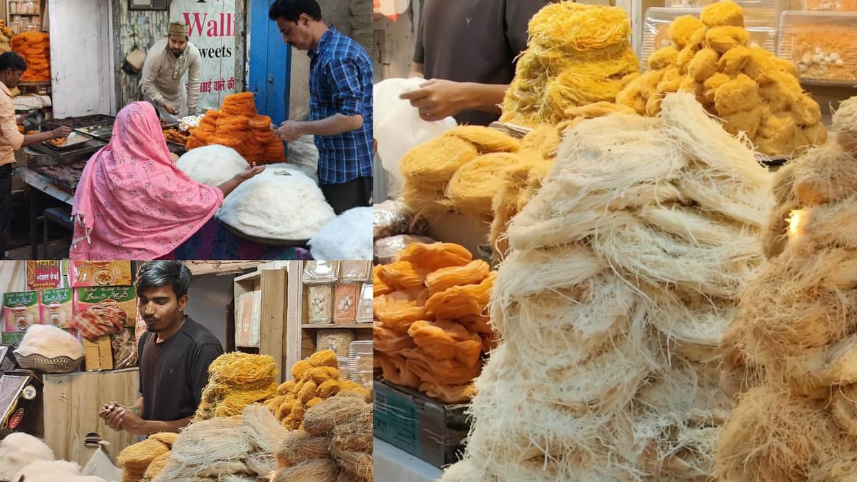 Eid 2025 shopping vermicelli decorated in all the markets including Dal Mandi of Varanasi