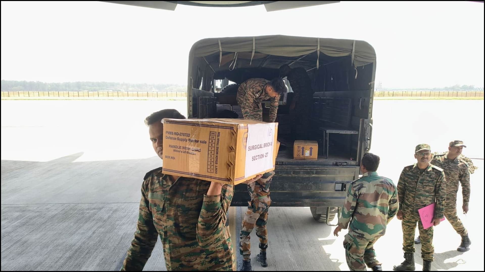 Myanmar Earthquake India Operation Brahma Updates relief material Indian community casualties rescue MEA