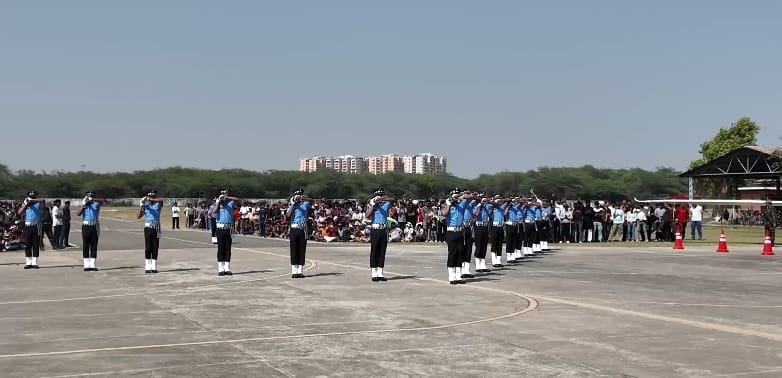 Modern military power took off on IITs runway showed valor brave soldiers did a march past