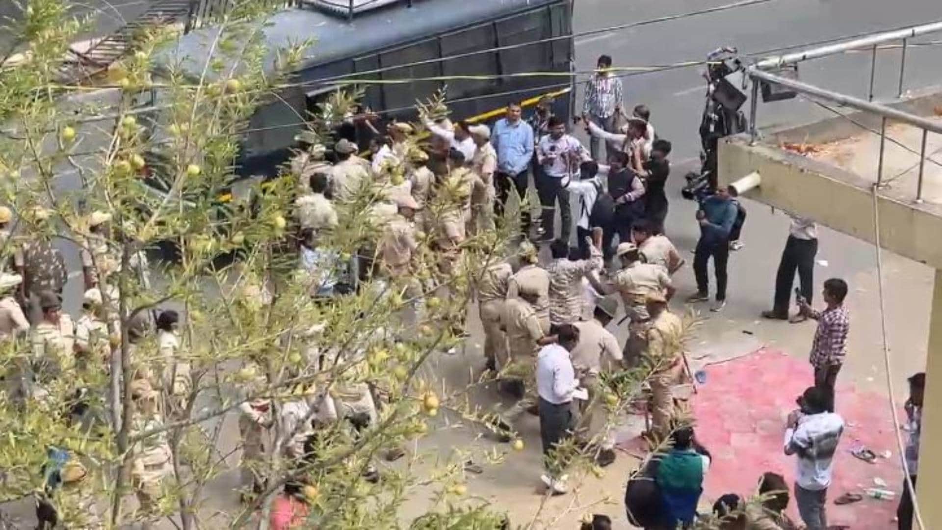 Tejaji statue vandalised case Tension in Jaipur people came out on streets Vasundhara Gehlot Beniwal What said