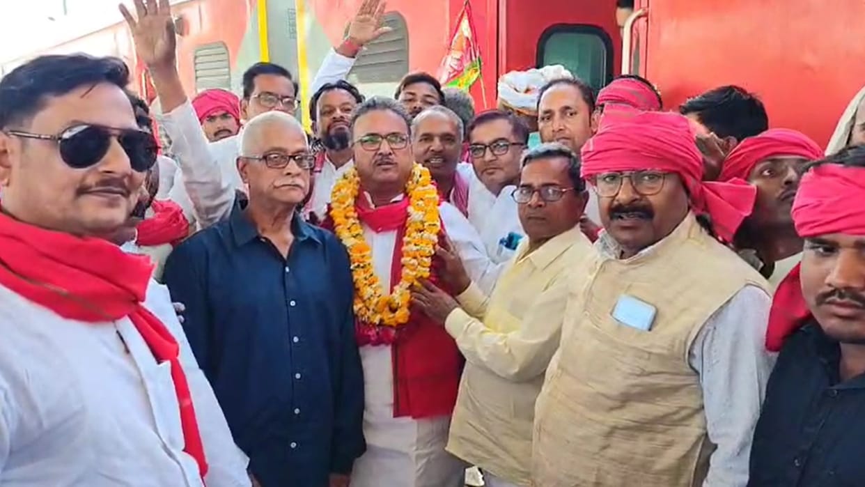 Sanjay Mishra welcomed on becoming the state secretary of Samajwadi Party