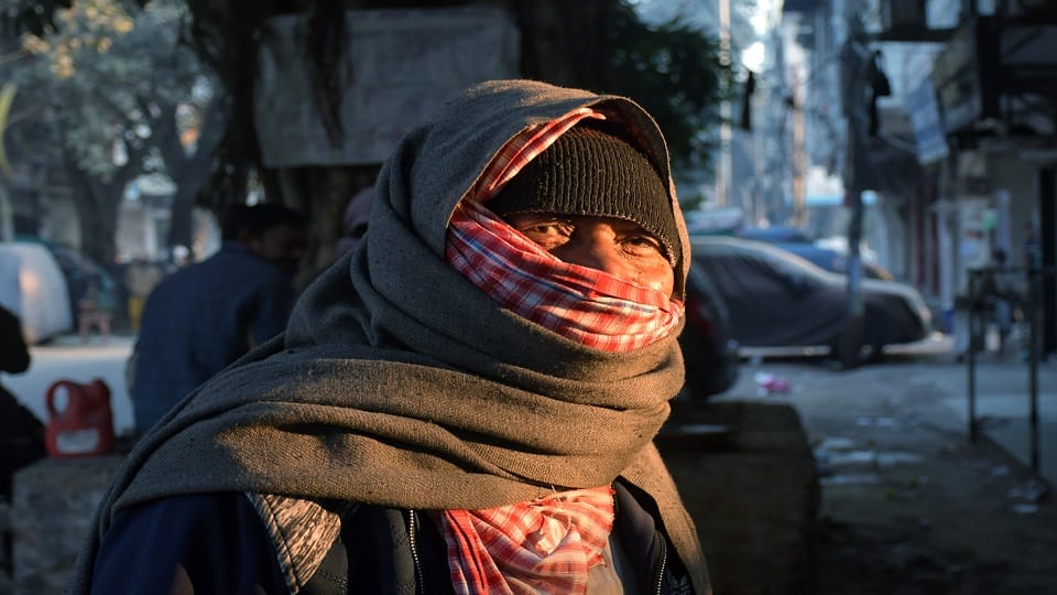 Cold winds brought down the temperature in Delhi cold of February felt in March