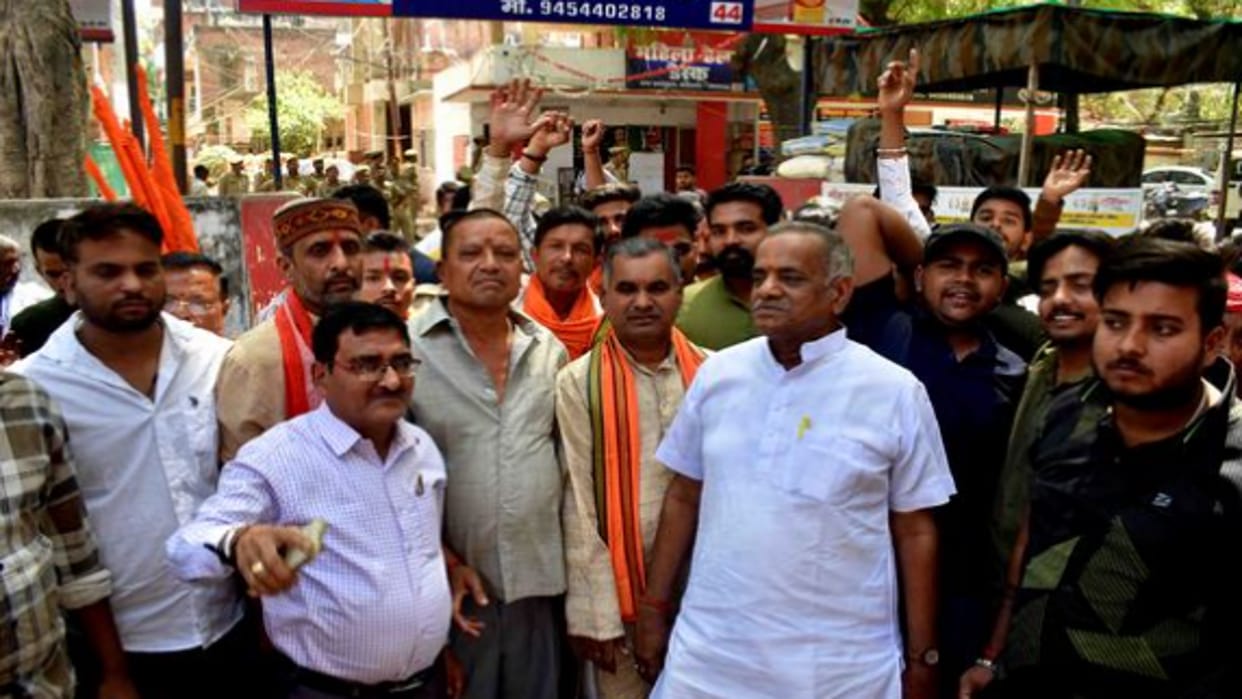 Uproar over cow slaughter, two people including the inspector suspended, action taken after uproar by Bajrang