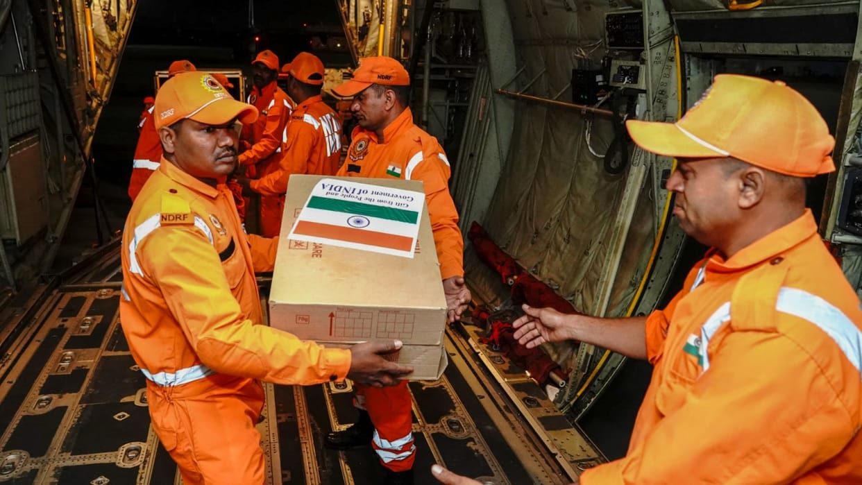 Myanmar Thailand earthquake updates Operation Brahma Indian Air Force aircraft landed in Yangon mea