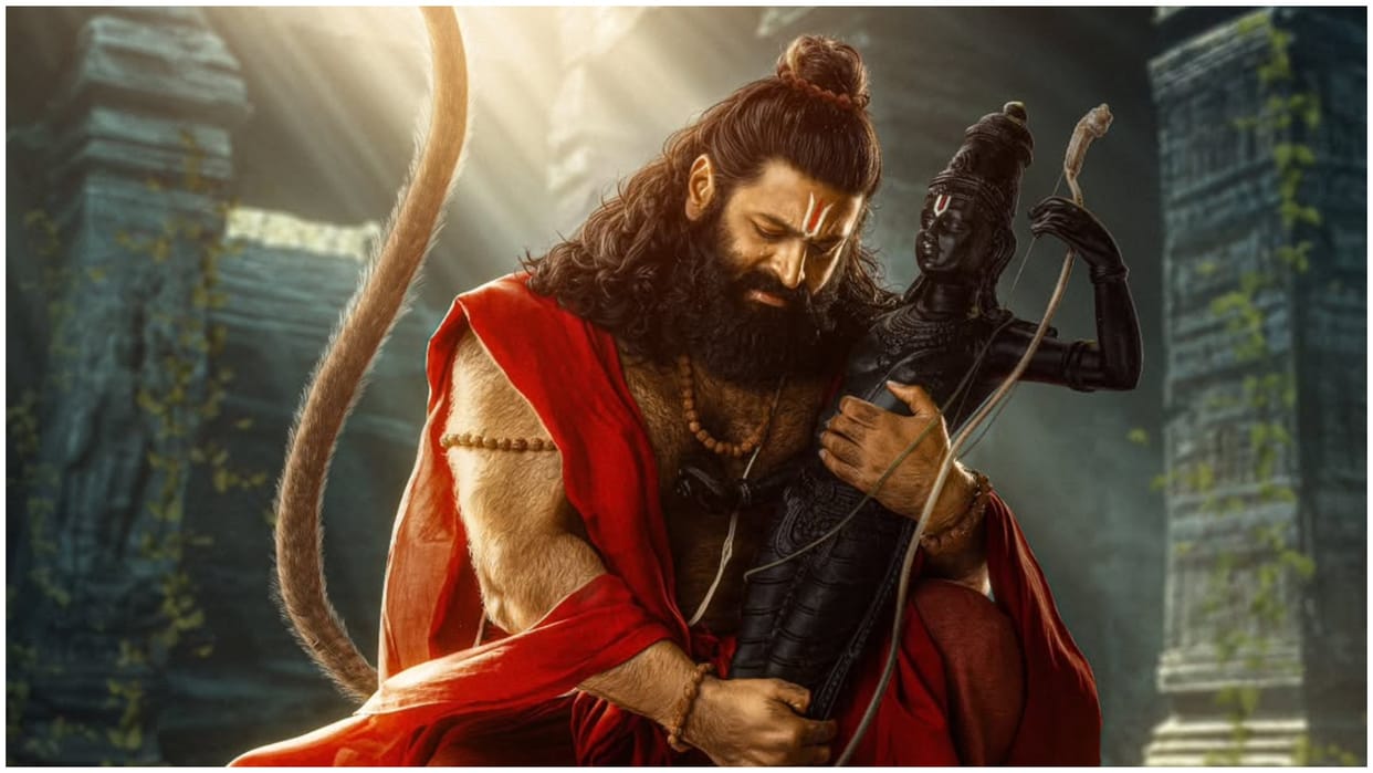 Jai Hanuman new poster out on gudi padwa prasanth varma rishabh shetty teja sajja
