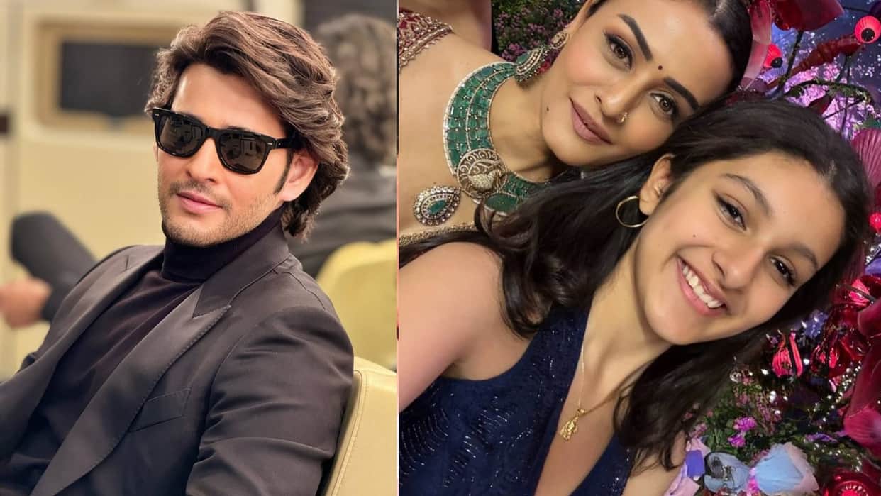 SSMB29 Star Mahesh Babu wife Namrata Shirodkar and daughter Sitara celebrate Ugadi in style proving tradition