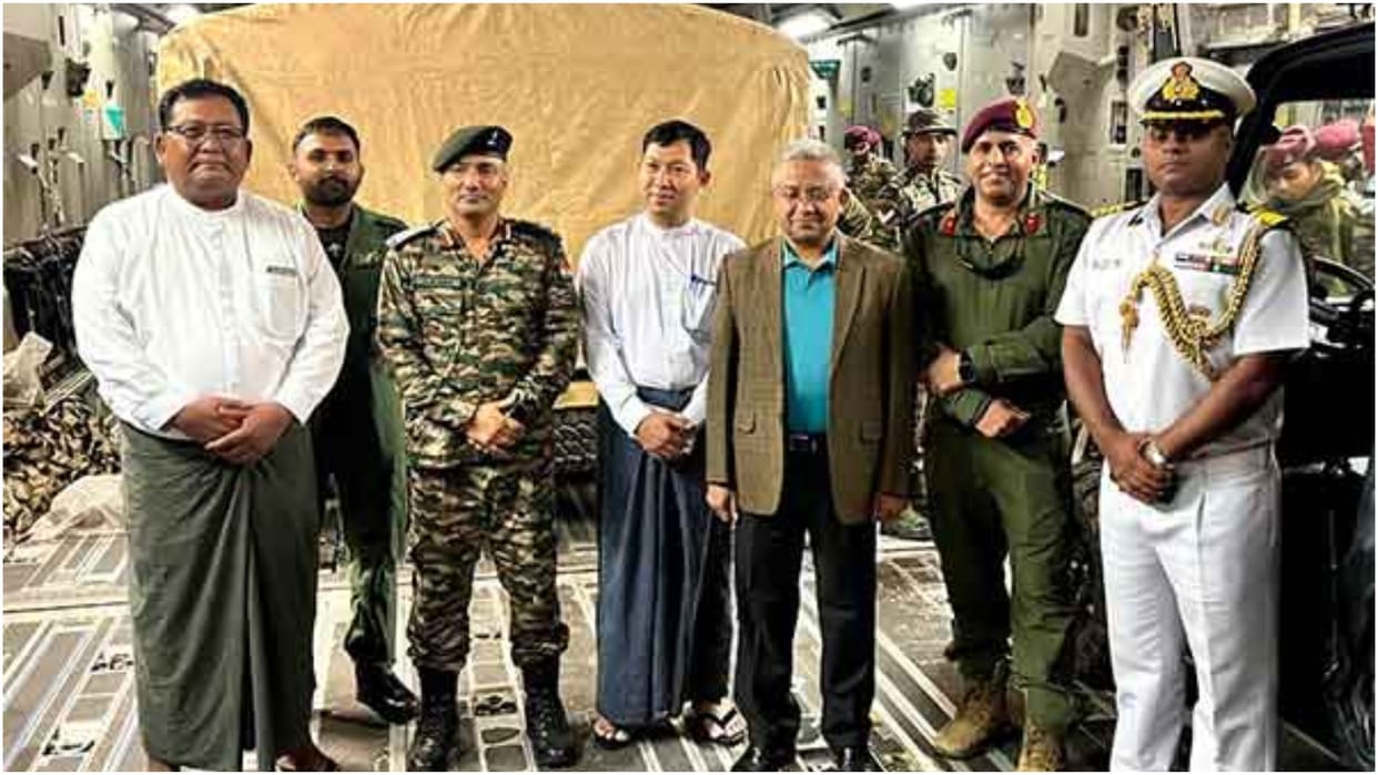 India at front in helping earthquake affected Myanmar; Humanitarian aid and disaster relief teams on frontline