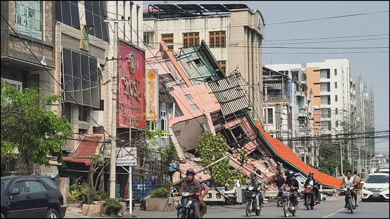 Officials survey damage in Myanmar's earthquake-devastated central areas, News in hindi