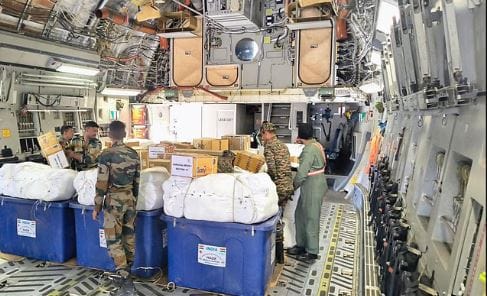 118 member medical team left for Myanmar from Agra Under Operation Brahma