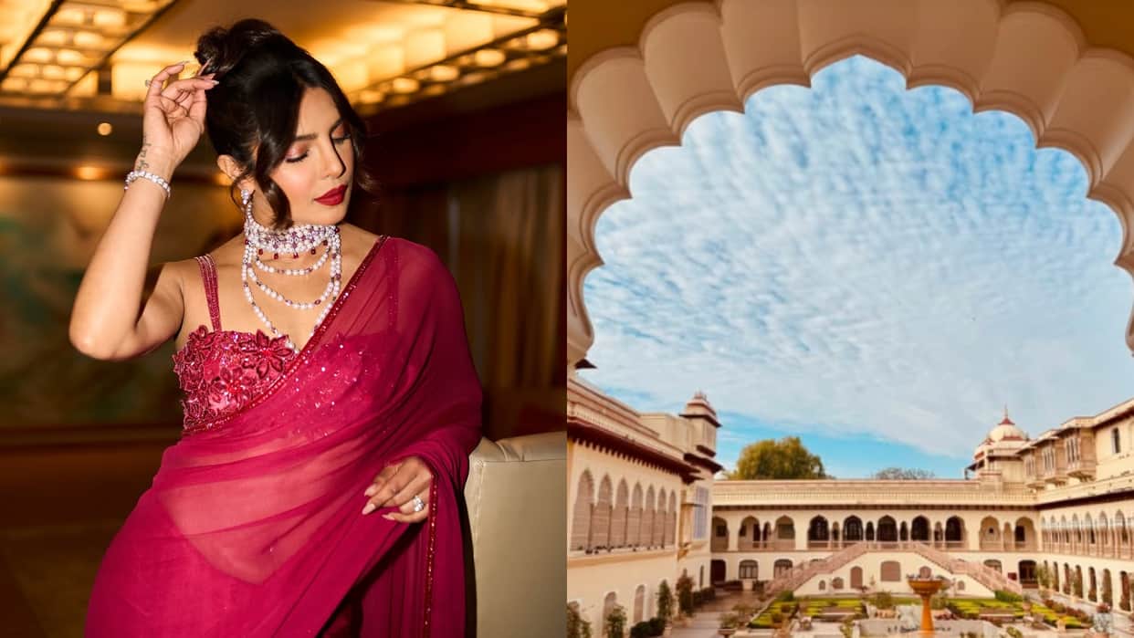 Priyanka chopra visits jaipur and shares beautiful pictures of nature vintage villa