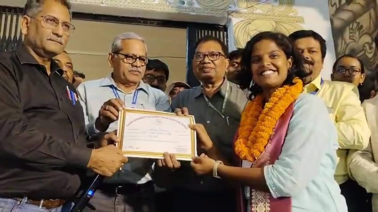 PUSU Election : ABVP candidate Maithili Mrinalini becomes president patna university
