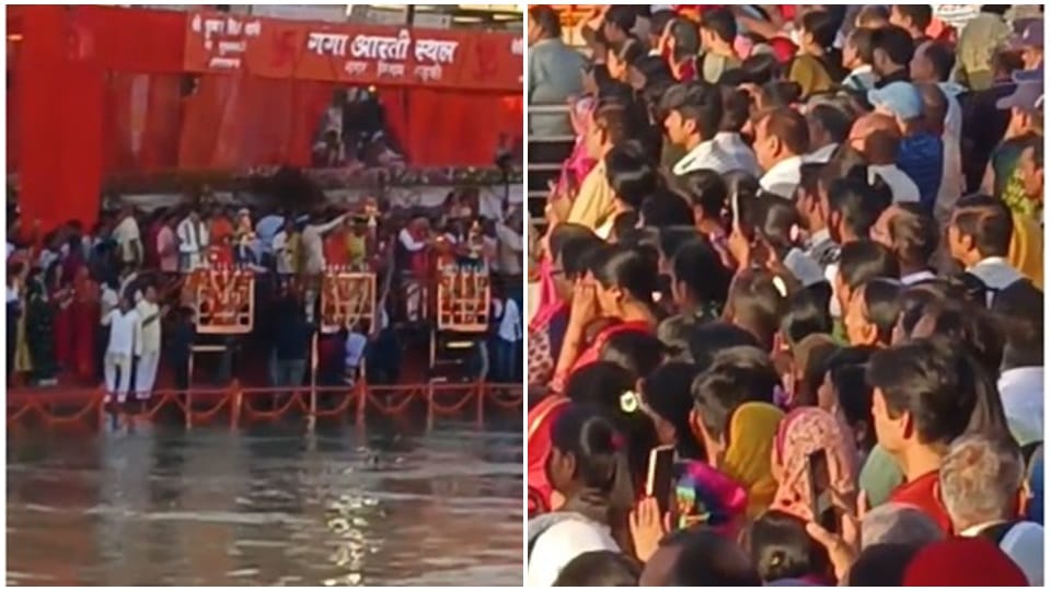 Chief Minister Pushkar Singh Dhami inaugurated Maa Ganga Aarti in Roorkee