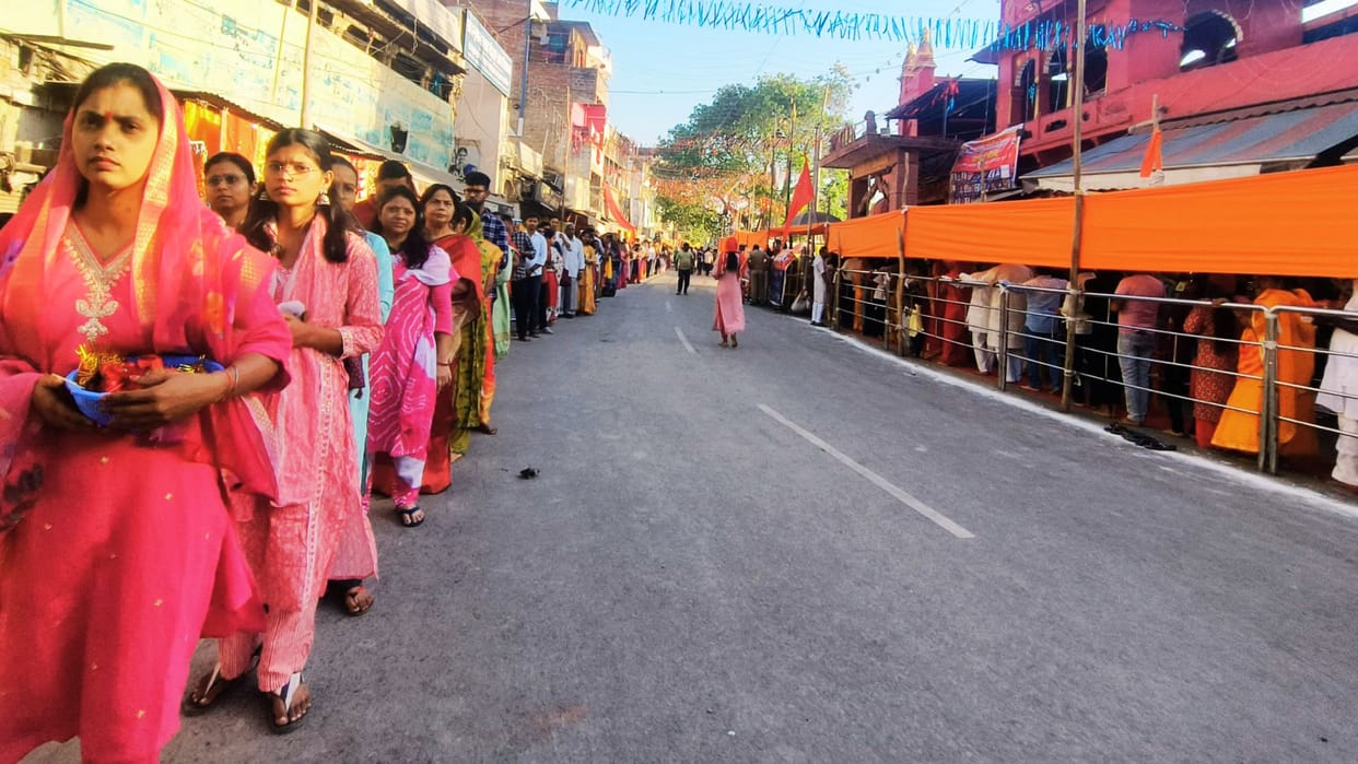 Navratri Ramnavami in Kashi Worshipped the girls temples echoed Ya Devi Sarvabhuteshu
