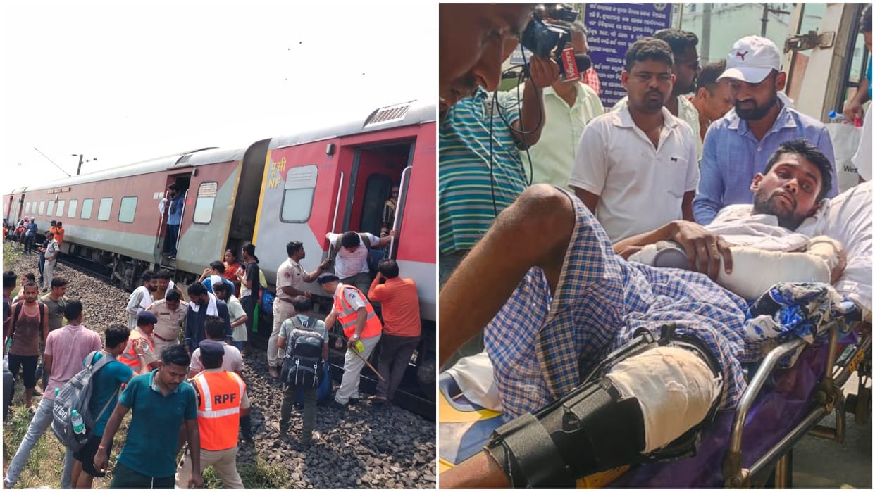 Kamakhya Express Train Derailed: Several coaches derailed Accident near Nergundi railway station in Cuttack