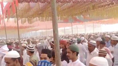 Eid celebration in many districts in Uttar Pradesh.