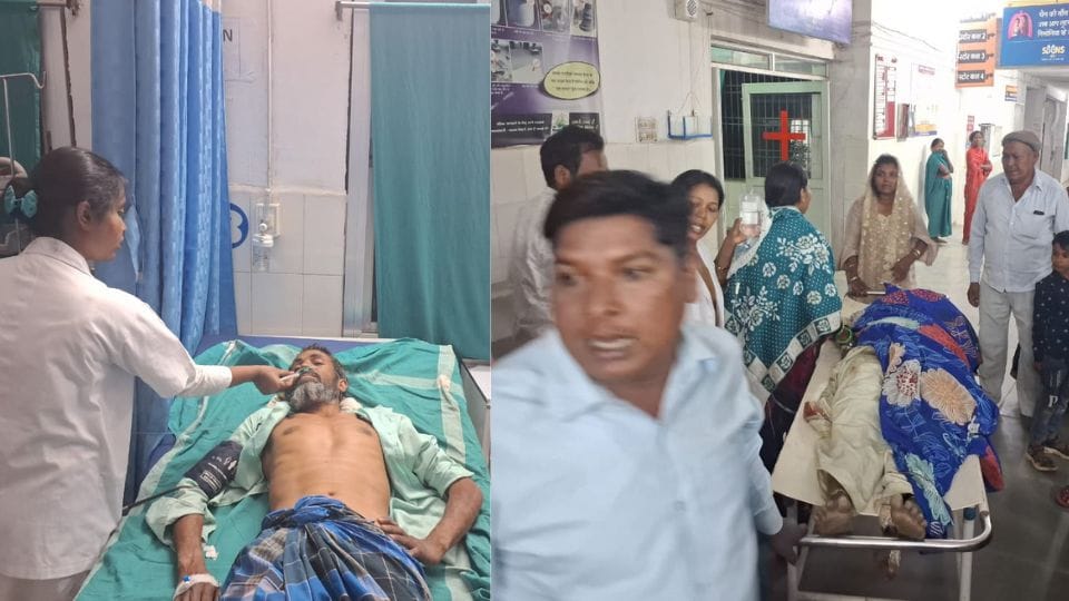 wife clashed with the elephants to save her husband from the elephant