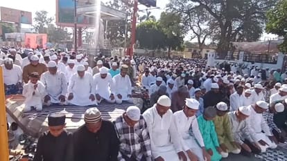 Eid celebration in many districts in Uttar Pradesh.