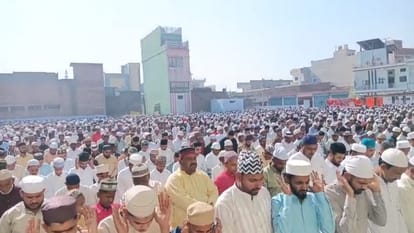 Eid celebration in many districts in Uttar Pradesh.