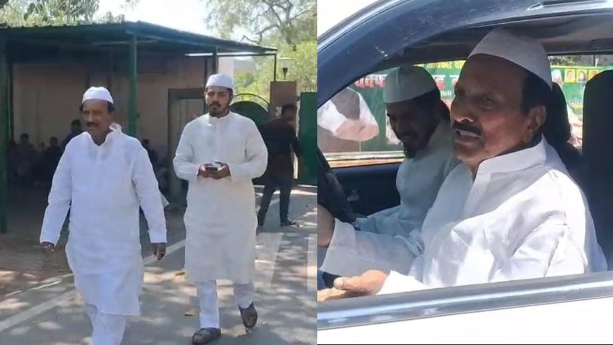 Bihar Politics : JDU party cm nitish kumar MLC Ghulam Gaus meets RJD party Lalu Yadav