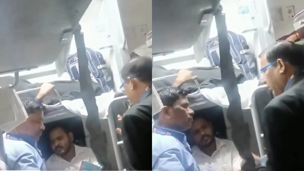 Student travelling in 3AC without ticket tried to teach TTE a lesson Video goes viral on Internet