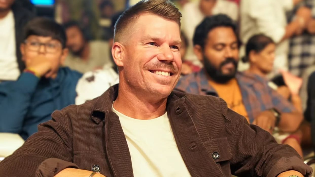 David Warner In Film Robinhood Starring Sreeleela And Nitin