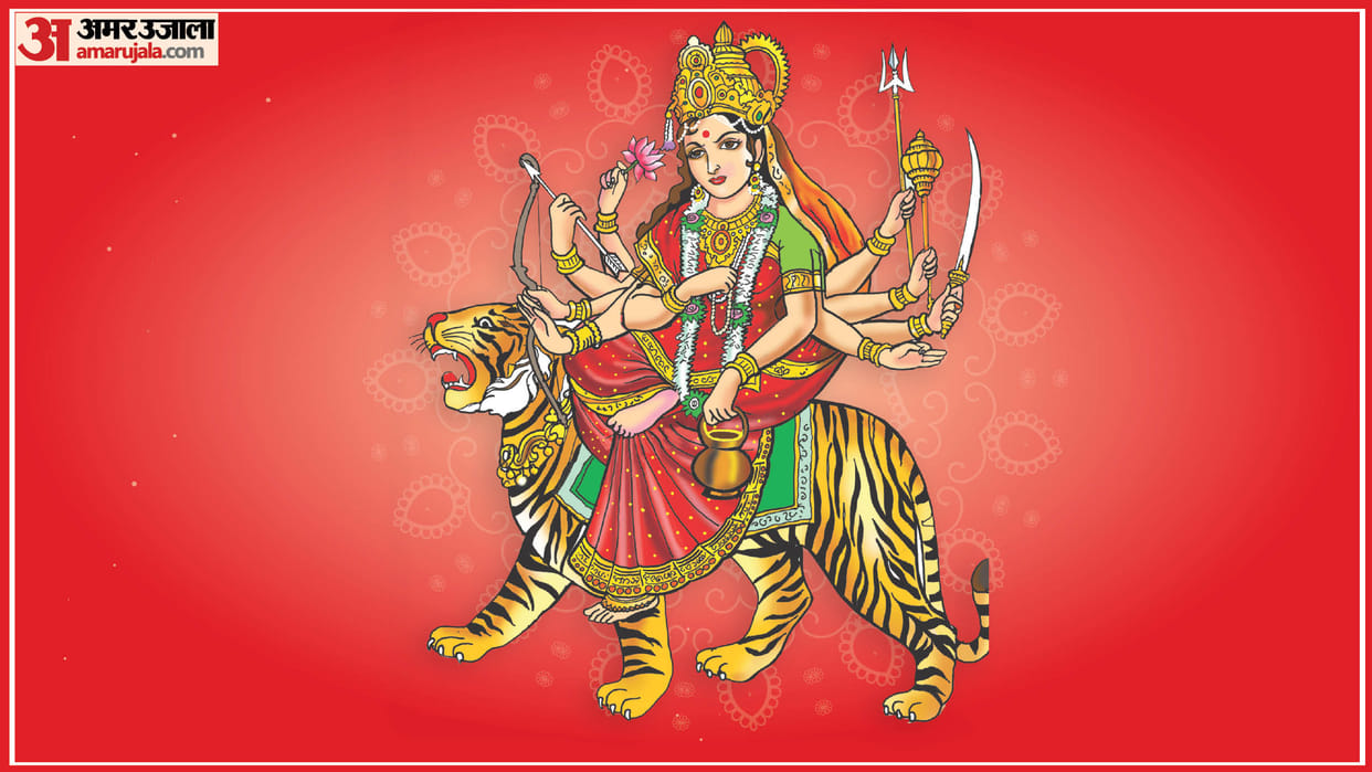 Happy Chaitra Navratri 2025 Wishes in Hindi Quotes Navratri Images Day 3 maa chandraghanta