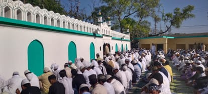 Eid celebration in many districts in Uttar Pradesh.