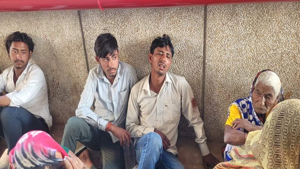 road accident happened near Nagla Sheikhu village on NH 34 of Khurja