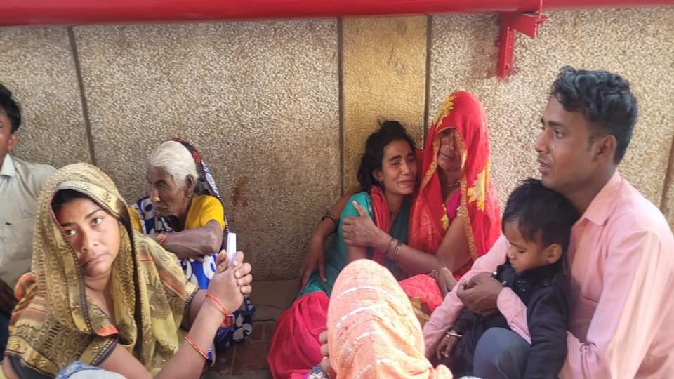 road accident happened near Nagla Sheikhu village on NH 34 of Khurja