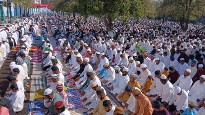 Eid celebration in many districts in Uttar Pradesh.