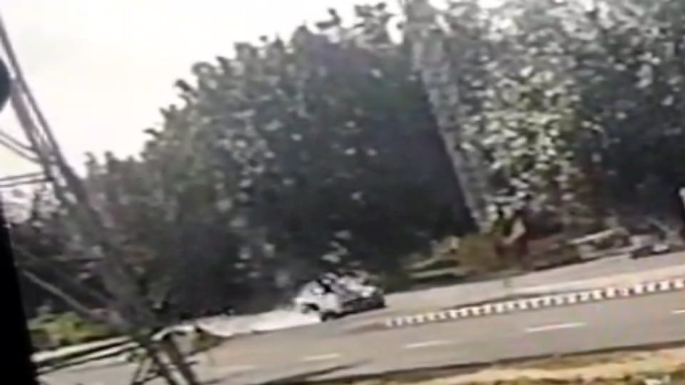 Car hit bike grandson and grand father died in Mahendragarh see video