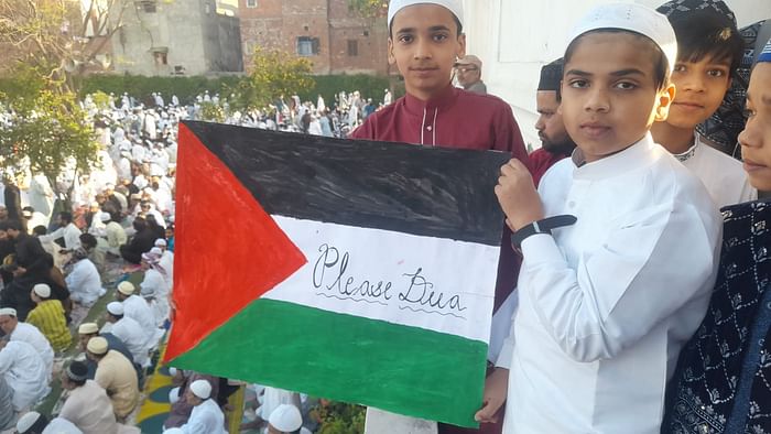 Eid-Ul-Fitar 2025 Namaz held amid tight security, people arrived wearing black bands