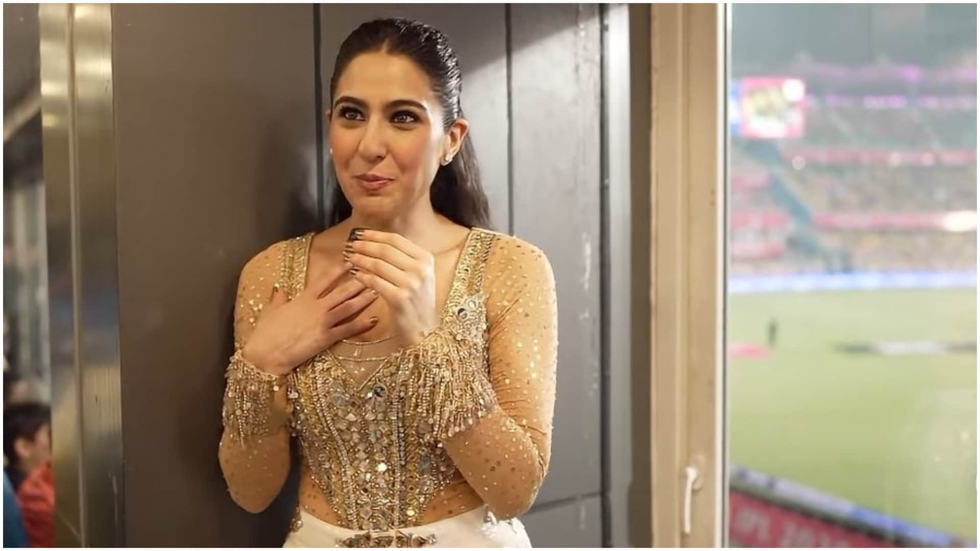 IPL 2025: Sara Ali Khan Dance at Riyan Parag home ground, called Dhoni her love, social media memes reactions