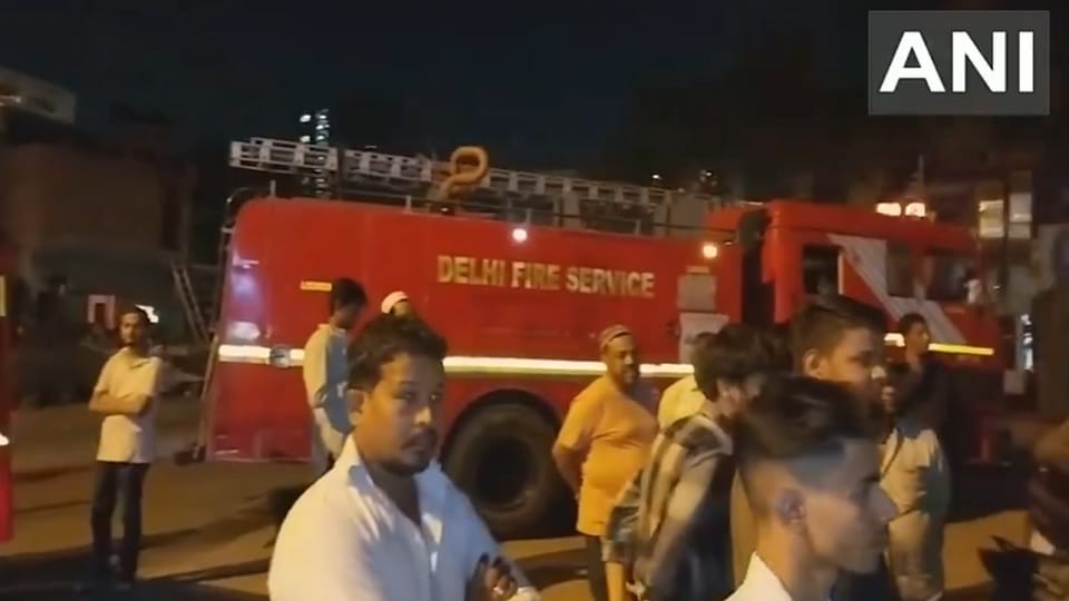 A fire broke out at a multispeciality hospital in Laxmi Nagar