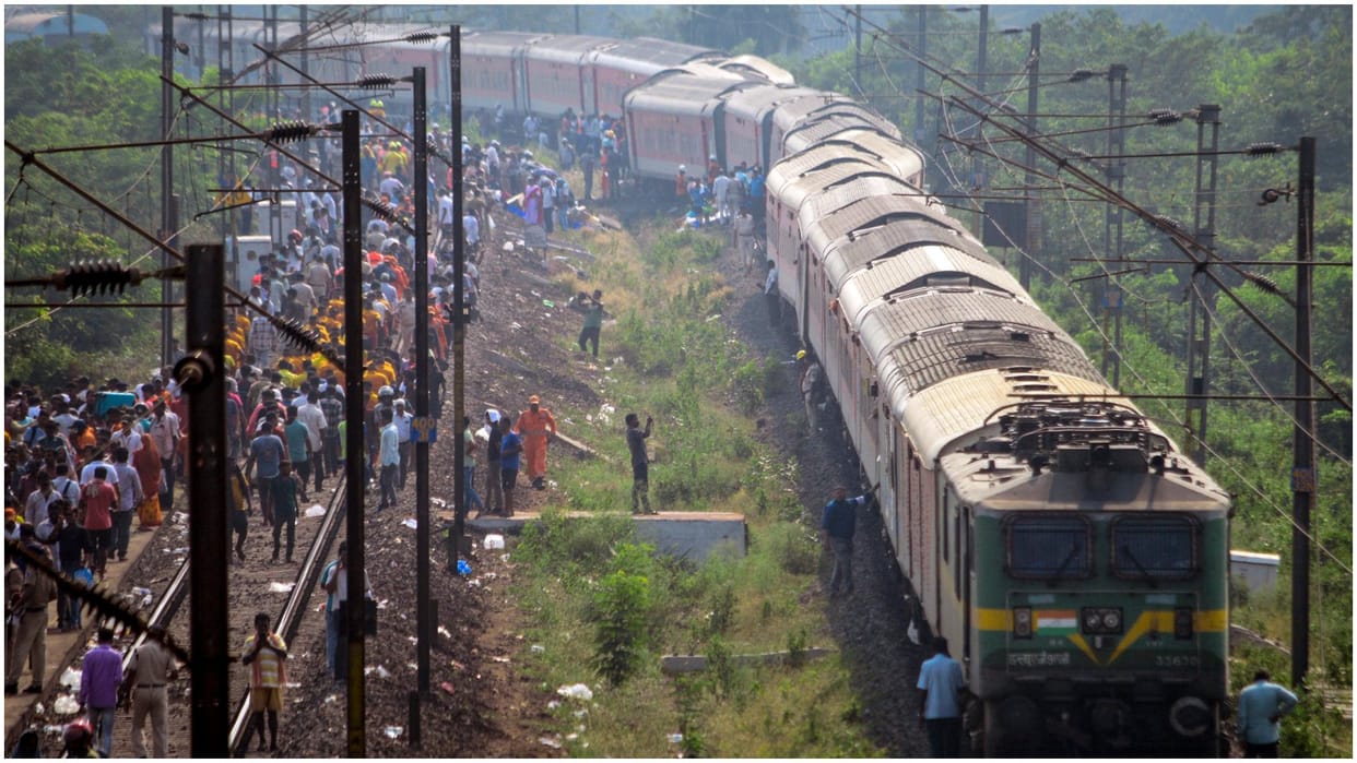 Odisha: Restoration work underway near Nergundi Station where  Bangalore-Kamakhya AC Superfast Express deraile