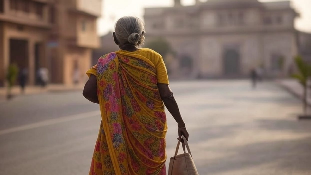 Teacher hit an elderly woman with her car and then dragged her In Faridabad