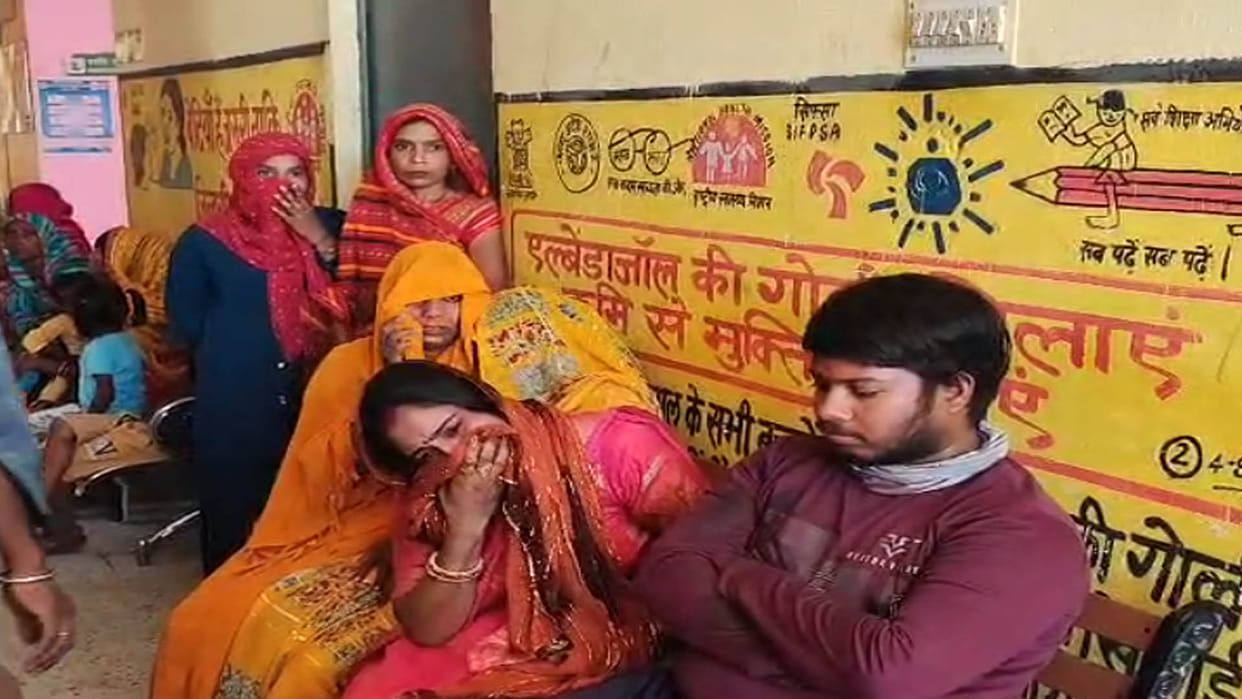 Auraiya: Mother going to distribute son's wedding card crushed by road roller, death