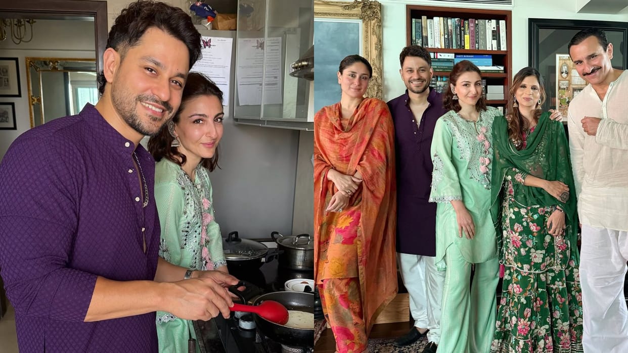 Soha Ali Khan shares lovely photos of Eid celebration with saif ali khan kareena kapoor and Kunal Kemmu