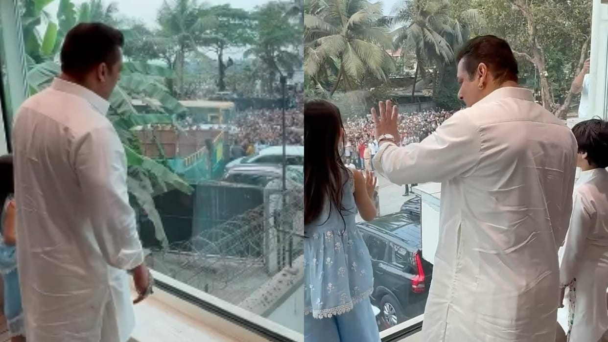 Salman khan shares video on social media and saying thanks to fans on eid