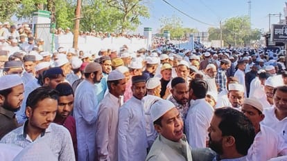Eid celebration in many districts in Uttar Pradesh.