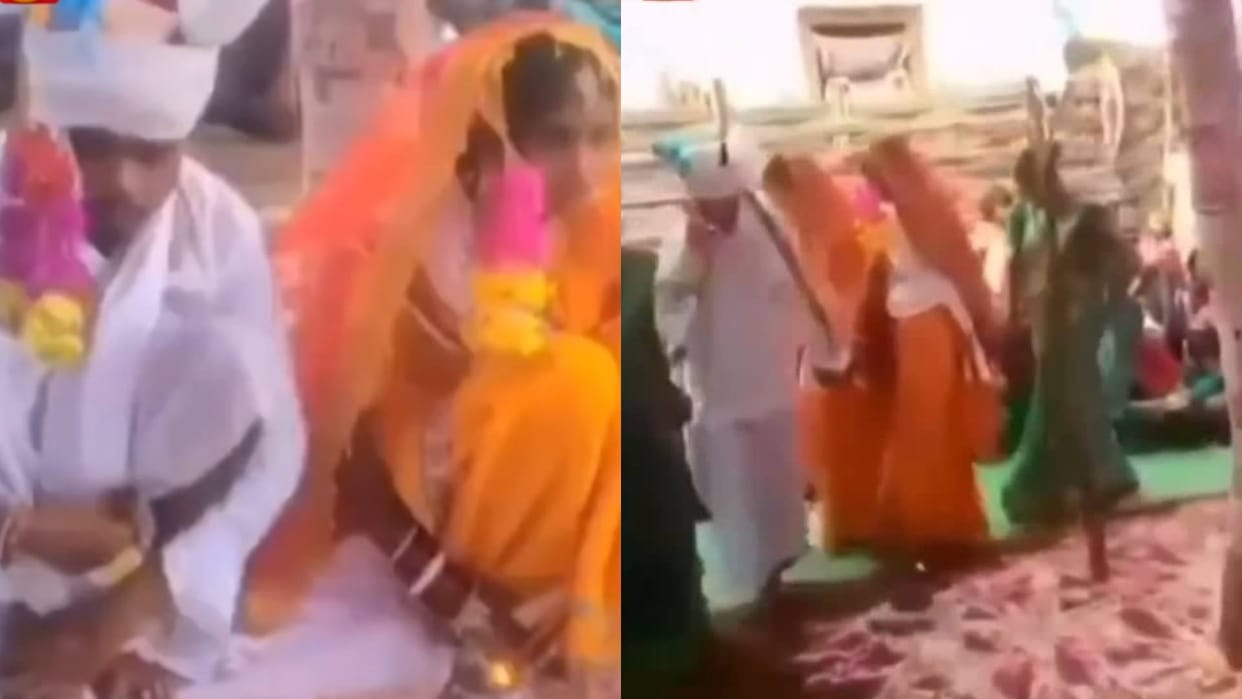 This groom took seven vows with not one but two brides Video goes viral on Internet