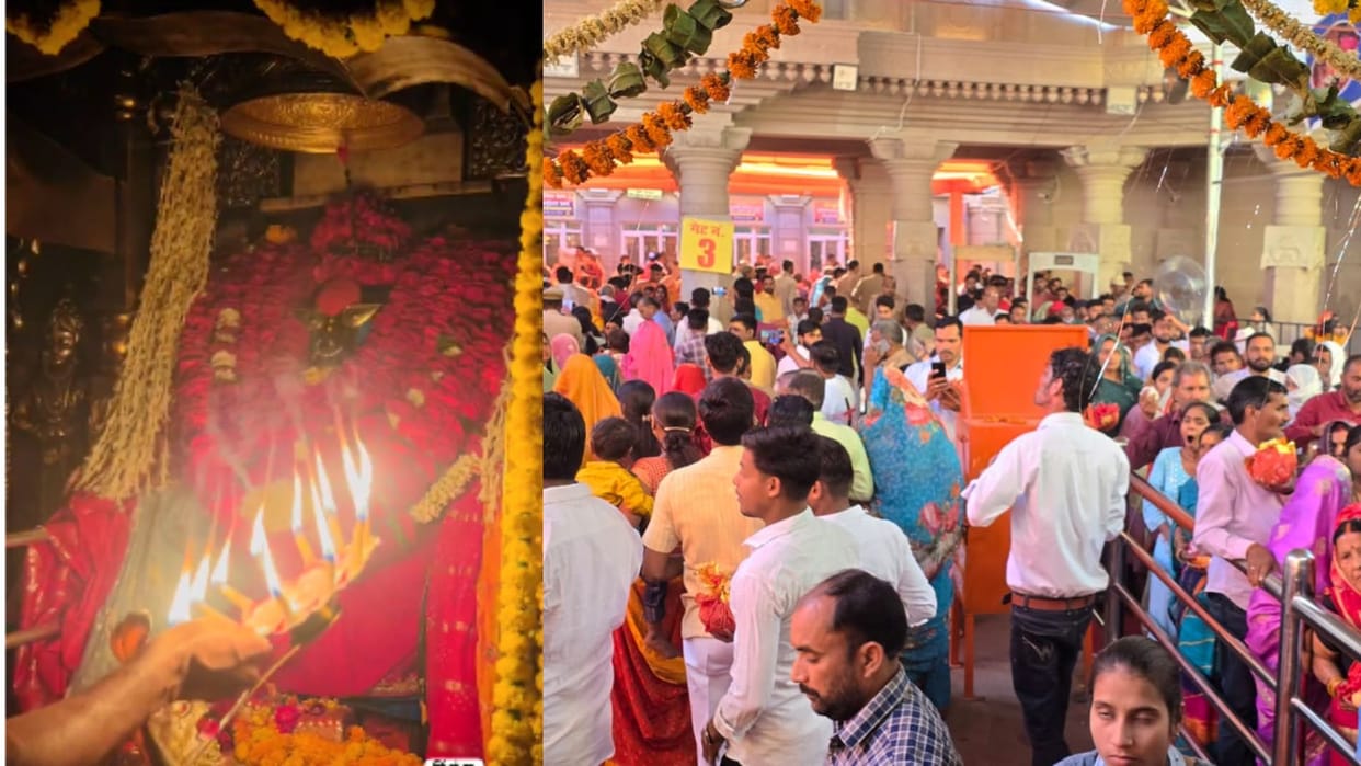 Navratri second day devotees worshiped Maa Vindhyavasini in Vindhyachal temple of Mirzapur
